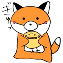 Angry-torisan and Con-chan Sticker sticker #1858879