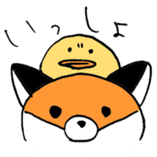 Angry-torisan and Con-chan Sticker sticker #1858900