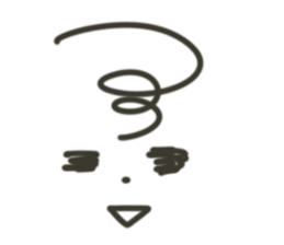 Simple a sticker sticker #1859106