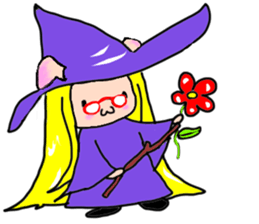 Witch kid pinkie sticker #1859661