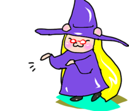 Witch kid pinkie sticker #1859667