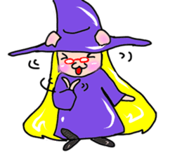 Witch kid pinkie sticker #1859671