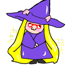 Witch kid pinkie sticker #1859672
