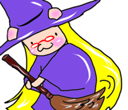 Witch kid pinkie sticker #1859675