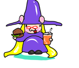 Witch kid pinkie sticker #1859681