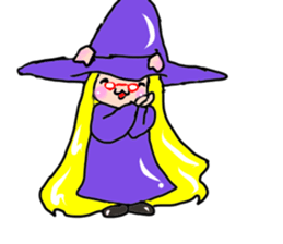 Witch kid pinkie sticker #1859682