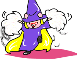 Witch kid pinkie sticker #1859684