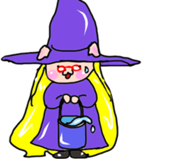 Witch kid pinkie sticker #1859685