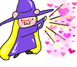 Witch kid pinkie sticker #1859692