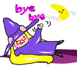 Witch kid pinkie sticker #1859693