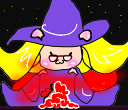 Witch kid pinkie sticker #1859694