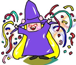 Witch kid pinkie sticker #1859696