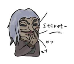 The Phantom in Black sticker #1859817