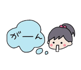 The balloon of the girl sticker #1859910