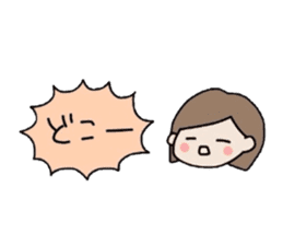 The balloon of the girl sticker #1859914