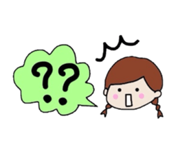 The balloon of the girl sticker #1859917