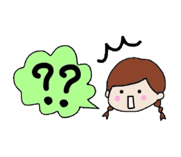 The balloon of the girl sticker #1859917