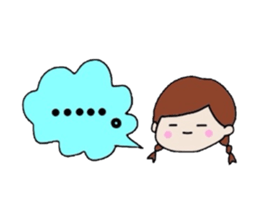 The balloon of the girl sticker #1859919