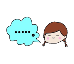 The balloon of the girl sticker #1859919