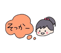 The balloon of the girl sticker #1859931