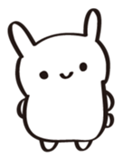 A white rabbit sticker #1860541