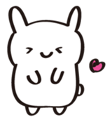 A white rabbit sticker #1860544