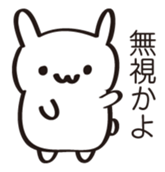 A white rabbit sticker #1860552