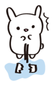 A white rabbit sticker #1860553