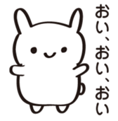 A white rabbit sticker #1860555