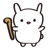 A white rabbit sticker #1860559