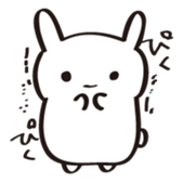 A white rabbit sticker #1860561