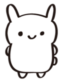 A white rabbit sticker #1860562