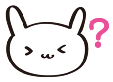 A white rabbit sticker #1860566