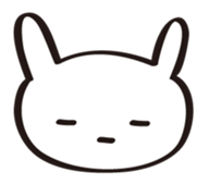 A white rabbit sticker #1860572