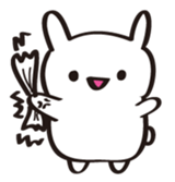 A white rabbit sticker #1860574