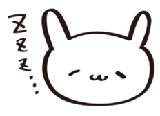 A white rabbit sticker #1860578