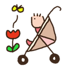 a soft baby girl sticker #1860847