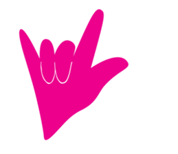 Muejeed is Colorful hand (English Ver.) sticker #1861421