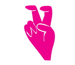 Muejeed is Colorful hand (English Ver.) sticker #1861432