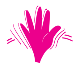 Muejeed is Colorful hand (English Ver.) sticker #1861438