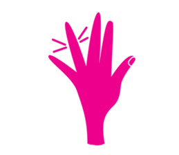 Muejeed is Colorful hand (English Ver.) sticker #1861446