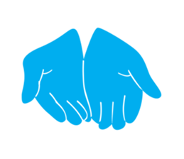 Muejeed is Colorful hand (English Ver.) sticker #1861452