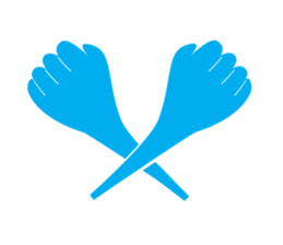 Muejeed is Colorful hand (English Ver.) sticker #1861453