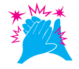 Muejeed is Colorful hand (English Ver.) sticker #1861456