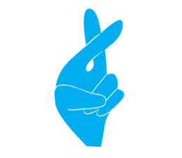 Muejeed is Colorful hand (English Ver.) sticker #1861457