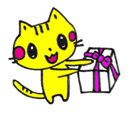 HAPPY! HAPPY! HAPPY CAT! sticker #1862373