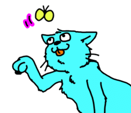 It is a picture of a cat generally. sticker #1862425