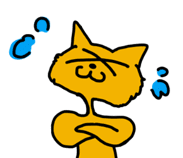 It is a picture of a cat generally. sticker #1862428