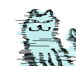 It is a picture of a cat generally. sticker #1862440