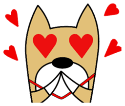 Dog wearing a Shiba Inu sticker #1862742